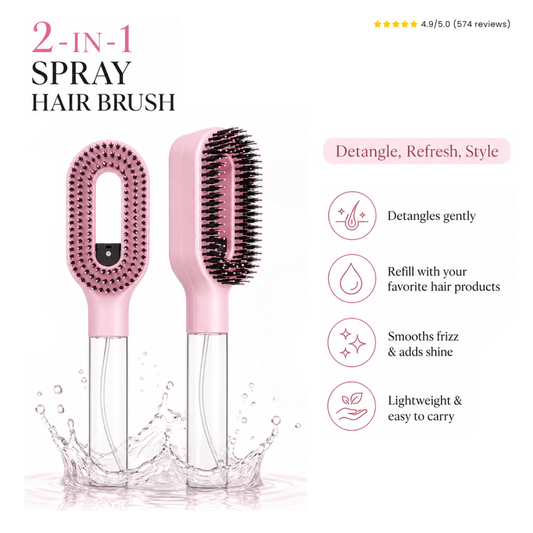 2-in-1 Mist & Detangle Hairbrush